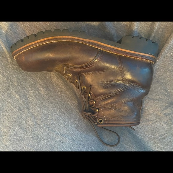 Chippewa “Apache” Leather Steel Toe Work Boots Vibram size 8 - Picture 4 of 6